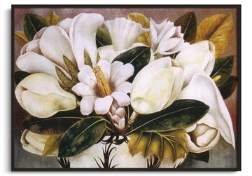 Inspiration Magnolias Frida Kahlo - peinture à l'huile