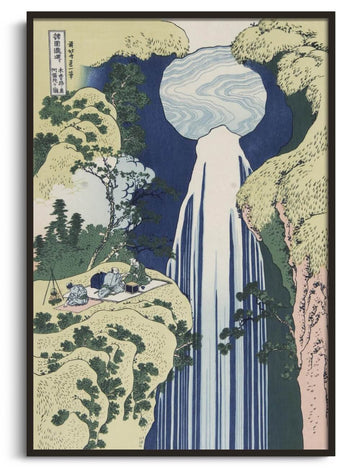 Inspiration Champ dans la province d'Owari Hokusai - peinture à l'huile