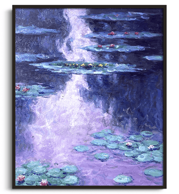 Inspiration Nymphéas VI Monet - peinture à l'huile